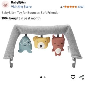 BabyBjörn Soft Friends Toy for Bouncer
